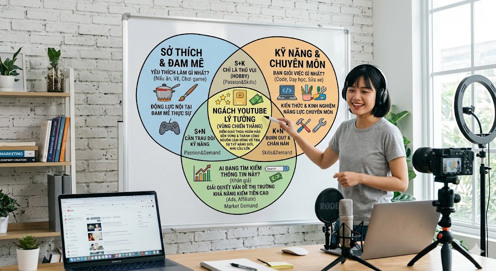 cách chọn ngách YouTube cho người mới bắt đầu