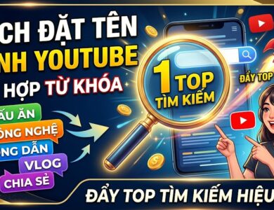 Khám phá công thức đặt tên kênh YouTube kết hợp từ khóa giúp tăng khả năng xuất hiện trên tìm kiếm, xây dựng thương hiệu và tối ưu SEO ngay từ bước đầu tiên.