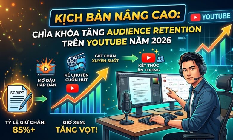 Giữ chân người xem (Audience Retention) không còn chỉ phụ thuộc vào kỹ năng dựng video hay thumbnail hấp dẫn. Trong bối cảnh YouTube ngày càng ưu tiên nội dung chất lượng và siết chặt các video sản xuất hàng loạt bằng AI, yếu tố tạo ra khác biệt lớn nhất chính là kịch bản.