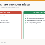 Lầm tưởng và sự thật về vì sao làm YouTube view ngoại thất bại