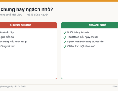 Chung chung so với ngách nhỏ