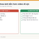 Slideshow ảnh bền hơn video AI xịn