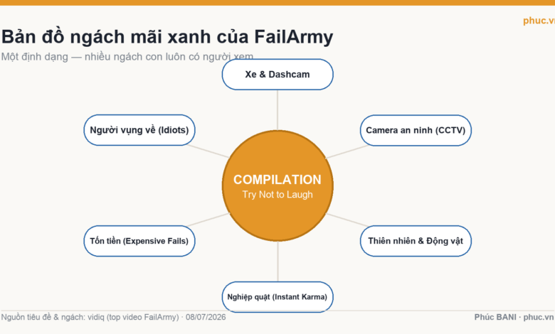 Bản đồ ngách mãi xanh của FailArmy: xe, CCTV, động vật, nghiệp quật, tốn tiền, người vụng về