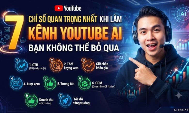 7 Chỉ Số Quan Trọng Nhất Khi Làm Kênh YouTube AI Bạn Không Thể Bỏ Qua