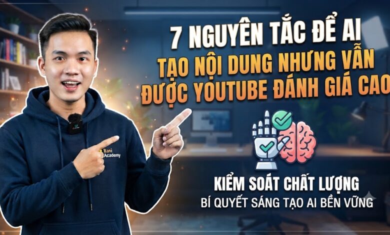 7 Nguyên Tắc Để AI Tạo Nội Dung Nhưng Vẫn Được YouTube Đánh Giá Cao
