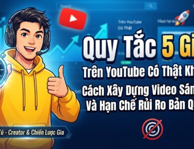 "Quy Tắc 5 Giây" Trên YouTube Có Thật Không? Cách Xây Dựng Video Sáng Tạo Và Hạn Chế Rủi Ro Bản Quyền