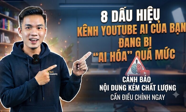 8 Dấu Hiệu Kênh YouTube AI Của Bạn Đang Bị "AI Hóa" Quá Mức