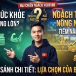 So sánh ngách Sức khỏe và Tin tức nông nghiệp trên YouTube: Ngách nào có tiềm năng hơn?