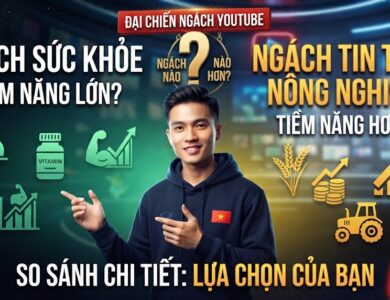 So sánh ngách Sức khỏe và Tin tức nông nghiệp trên YouTube: Ngách nào có tiềm năng hơn?