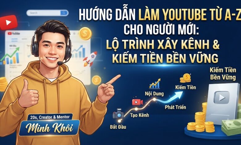 Hướng Dẫn Làm YouTube Từ A-Z Cho Người Mới: Lộ Trình Xây Kênh Và Kiếm Tiền Bền Vững
