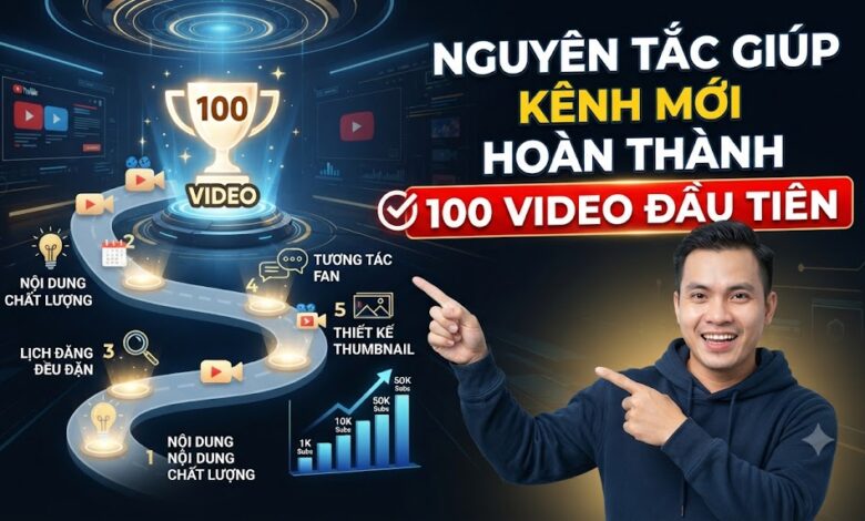 Nguyên Tắc Giúp Kênh Mới Hoàn Thành 100 Video Đầu Tiên