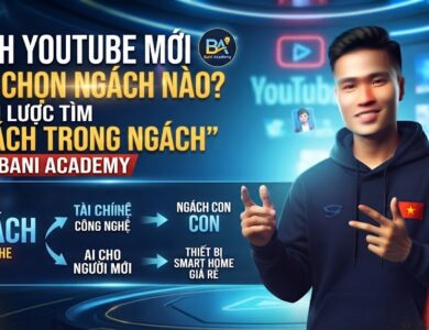 Kênh YouTube mới nên chọn ngách nào? Chiến lược tìm "ngách trong ngách" theo Bani Academy"