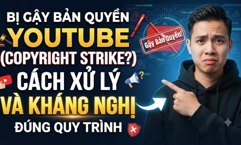 Bị Gậy Bản Quyền YouTube (Copyright Strike)? Cách Xử Lý Và Kháng Nghị Đúng Quy Trình