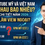 RPM YouTube Mỹ Và Việt Nam Khác Nhau Bao Nhiêu? Có Nên Làm View Ngoại Trong Năm 2026?