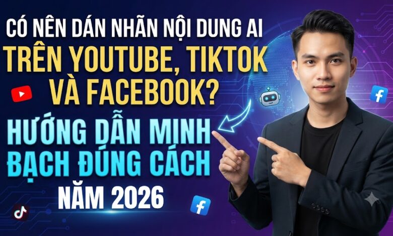 Có Nên Dán Nhãn Nội Dung AI Trên YouTube, TikTok Và Facebook? Hướng Dẫn Minh Bạch Đúng Cách Năm 2026