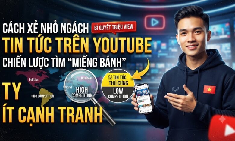 Cách xẻ nhỏ ngách Tin tức trên YouTube: Chiến lược tìm "miếng bánh" ít cạnh tranh