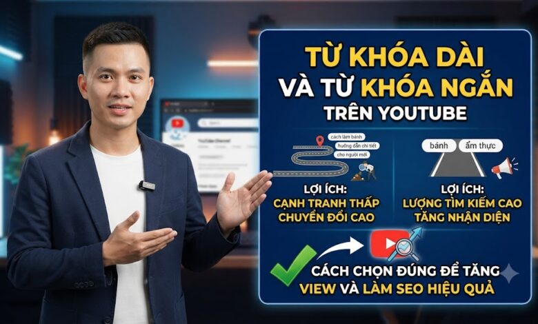 Từ Khóa Dài Và Từ Khóa Ngắn Trên YouTube: Cách Chọn Đúng Để Tăng View Và Làm SEO Hiệu Quả