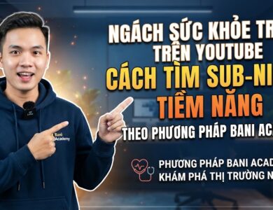 Ngách Sức khỏe trên YouTube: Cách tìm sub-niche tiềm năng theo phương pháp Bani Academy