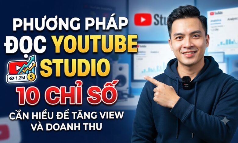 Phương Pháp Đọc YouTube Studio: 10 Chỉ Số Creator Cần Hiểu Để Tăng View Và Doanh Thu