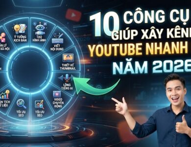 10 Công Cụ AI Giúp Xây Kênh YouTube Nhanh Hơn Năm 2026