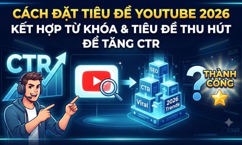 Cách Đặt Tiêu Đề YouTube 2026: Kết Hợp Từ Khóa Tìm Kiếm Và Tiêu Đề Thu Hút Để Tăng CTR