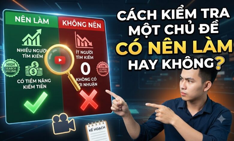 Cách Kiểm Tra Một Chủ Đề Có Nên Làm Hay Không Trước Khi Quay Video