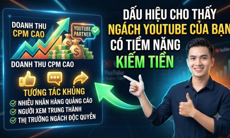 Dấu Hiệu Cho Thấy Ngách YouTube Của Bạn Có Tiềm Năng Kiếm Tiền