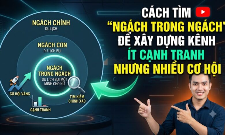 Cách Tìm "Ngách Trong Ngách" Để Xây Dựng Kênh YouTube Ít Cạnh Tranh Nhưng Nhiều Cơ Hội