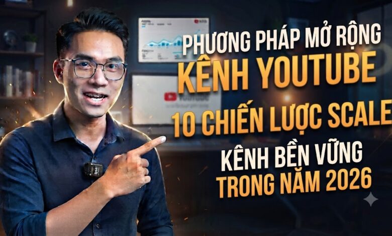 Phương Pháp Mở Rộng Kênh YouTube: 10 Chiến Lược Scale Kênh Bền Vững Trong Năm 2026