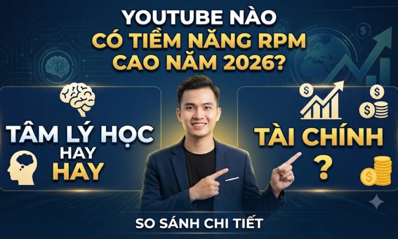 YouTube Tâm Lý Học Hay Tài Chính: Ngách Nào Có Tiềm Năng RPM Cao Trong Năm 2026?