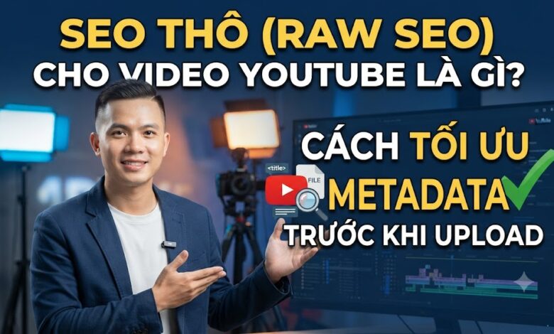 SEO Thô (Raw SEO) Cho Video YouTube Là Gì? Cách Tối Ưu Metadata Trước Khi Upload