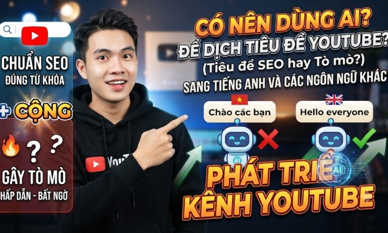 Có Nên Dùng AI Để Dịch Tiêu Đề YouTube Sang Tiếng Anh Và Các Ngôn Ngữ Khác?
