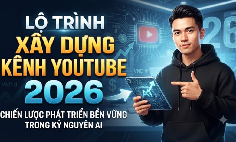 Lộ Trình Xây Dựng Kênh YouTube 2026: Chiến Lược Phát Triển Bền Vững Trong Kỷ Nguyên AI