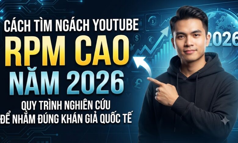 Cách Tìm Ngách YouTube RPM Cao Năm 2026: Quy Trình Nghiên Cứu Để Nhắm Đúng Khán Giả Quốc Tế