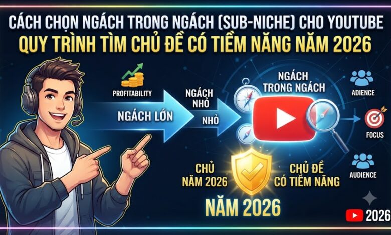Cách Chọn Ngách Trong Ngách (Sub-Niche) Cho YouTube: Quy Trình Tìm Chủ Đề Có Tiềm Năng Năm 2026