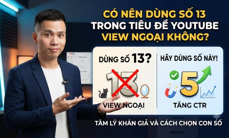 Có Nên Dùng Số 13 Trong Tiêu Đề YouTube View Ngoại? Tâm Lý Khán Giả Và Cách Chọn Con Số Tăng CTR