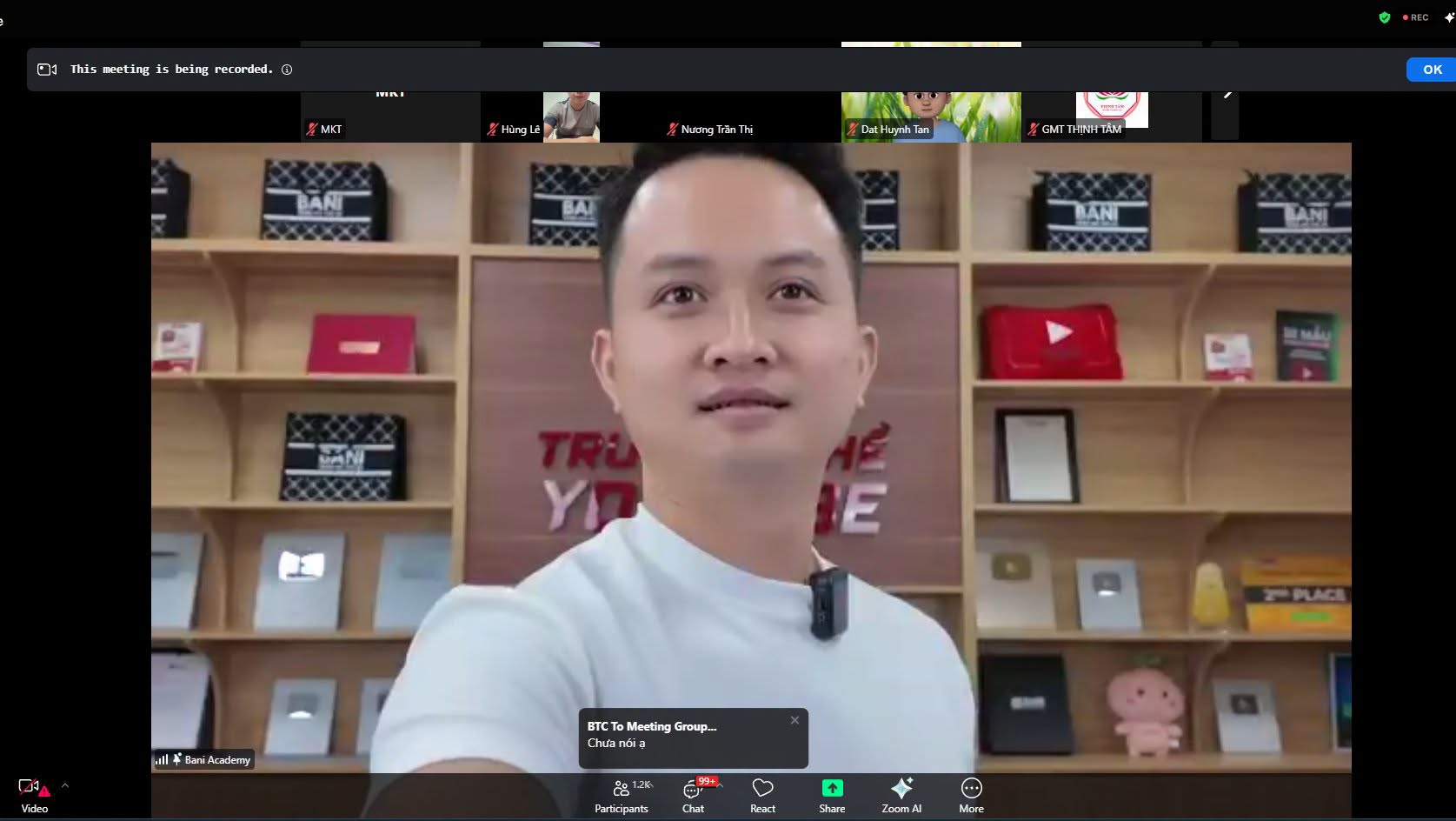 Phúc BANI và không gian Truyền Nghề YouTube tại Bani Academy