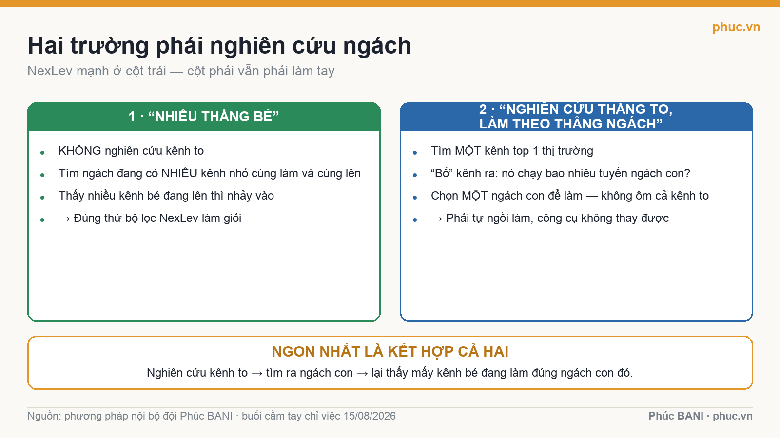 Hai trường phái nghiên cứu ngách YouTube: nhiều kênh nhỏ và nghiên cứu kênh lớn