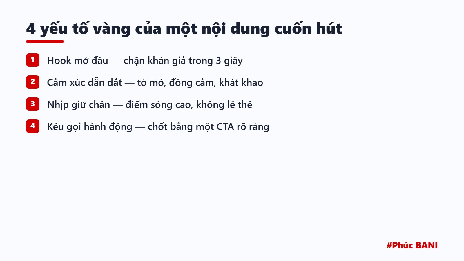 4 yếu tố vàng của một nội dung cuốn hút