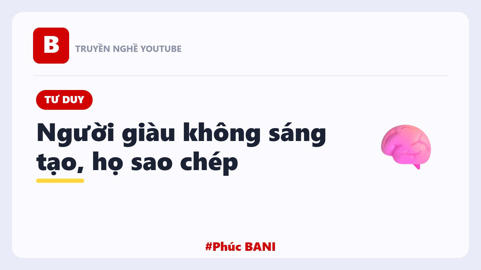 Bí Mật Của Người Giàu: Họ Không Sáng Tạo, Họ Sao Chép