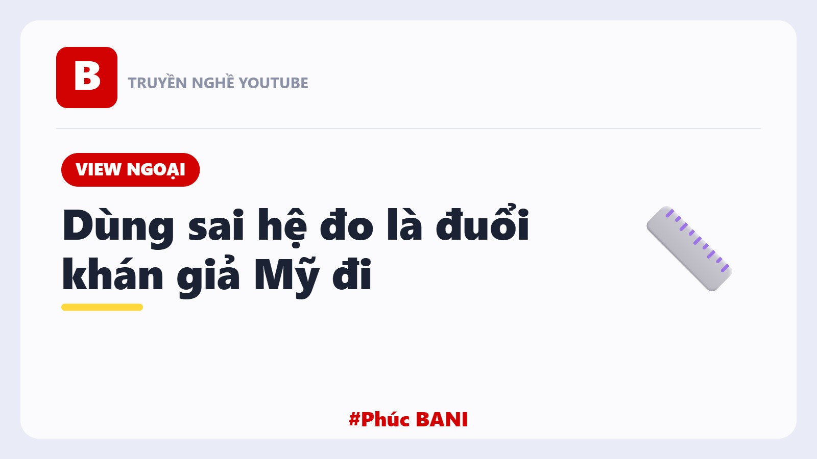 Dùng Sai Hệ Đo, Khán Giả Mỹ Chạy Hết Về Châu Á