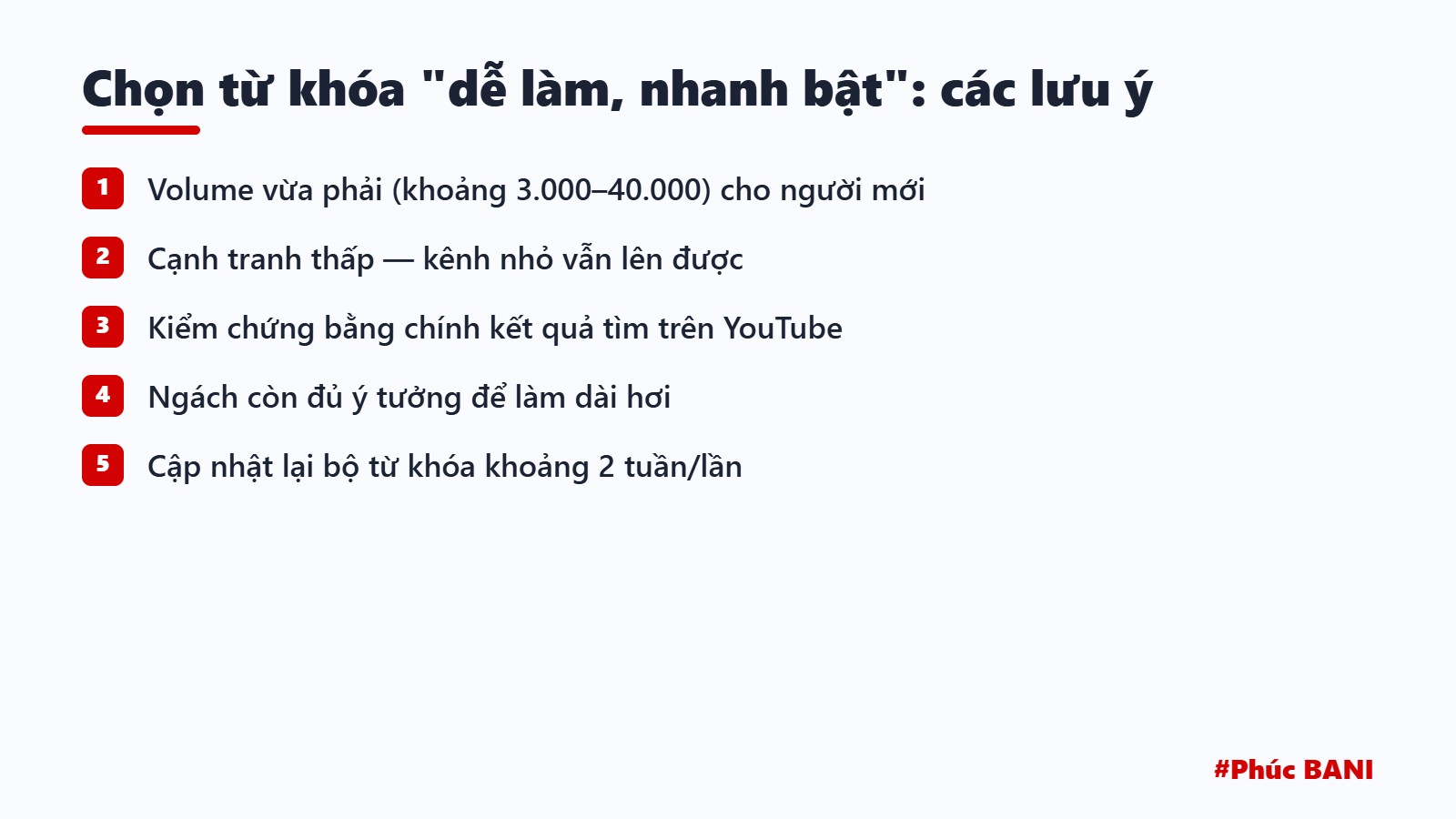 Chọn từ khóa
