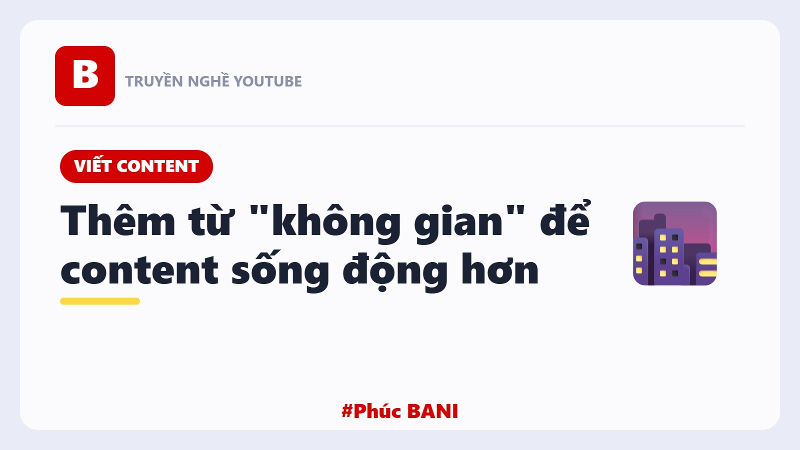 Thêm 20 Từ Không Gian Để Content YouTube Sống Động Hơn