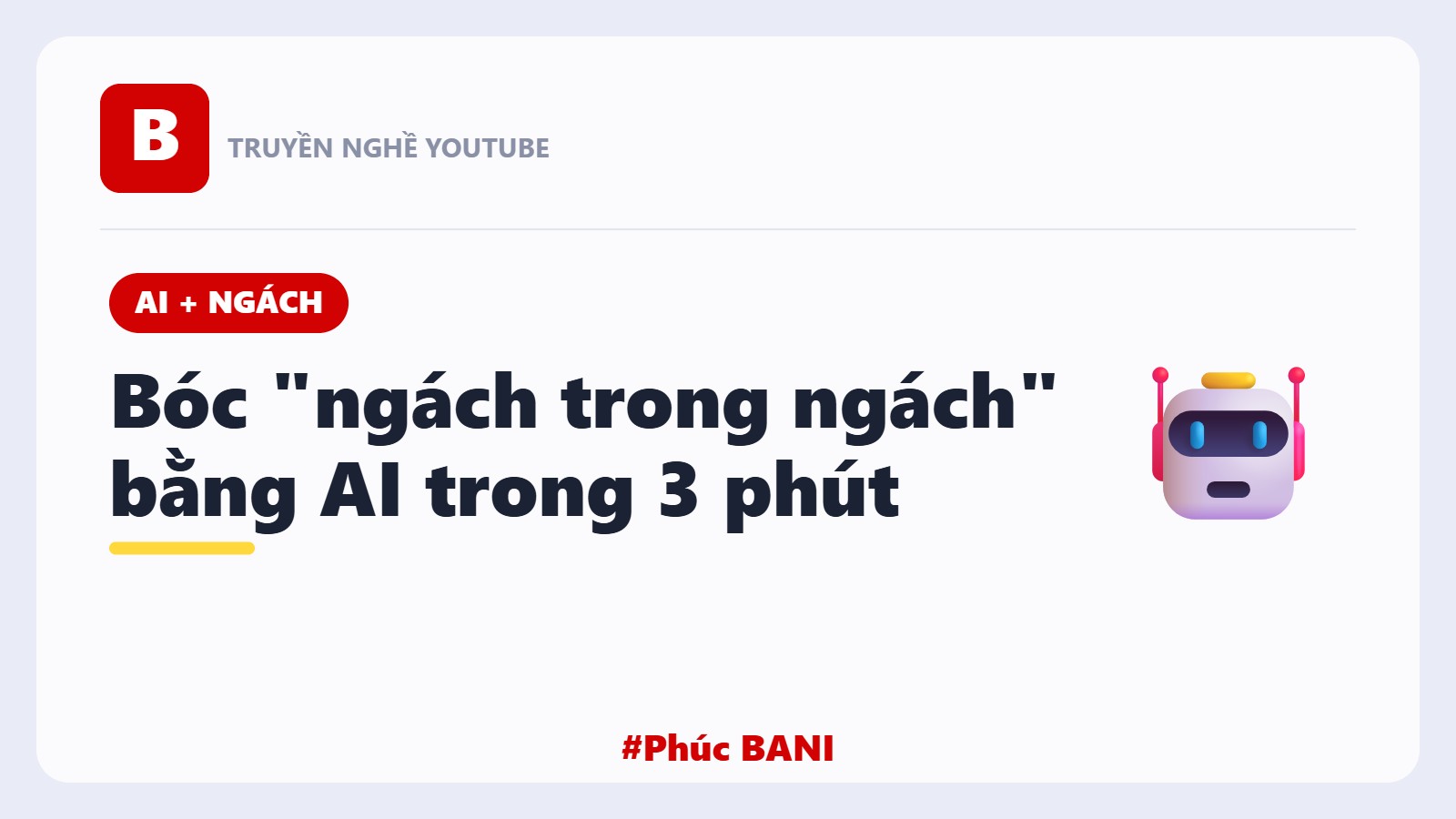 Tìm Ngách YouTube Triệu View Bằng AI Chỉ Trong 3 Phút