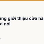 Làm trang giới thiệu cửa hàng chỉ bằng lời nói