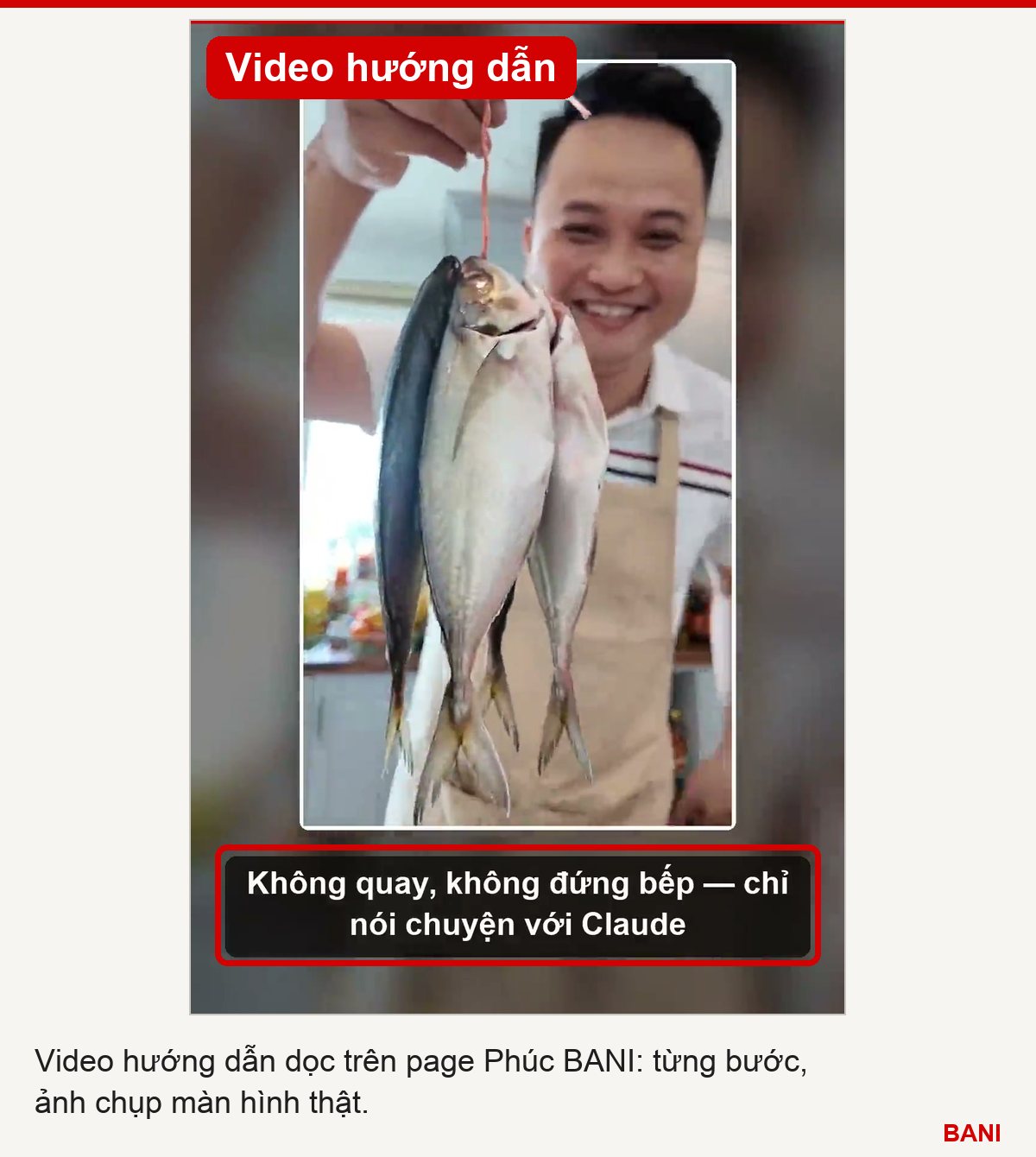 Video hướng dẫn dọc trên page Phúc BANI, dựng từ ảnh chụp màn hình thật